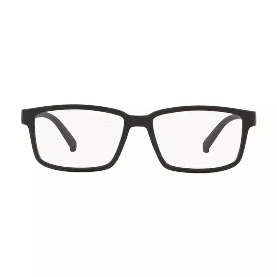 Armação Retangular Para Óculos De Grau- Preta- Arnette