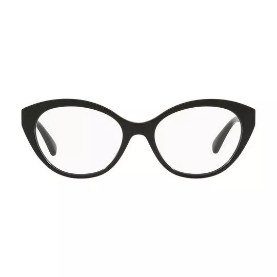 Armação Gatinho Para Óculos De Grau- Preta- Empório Armani