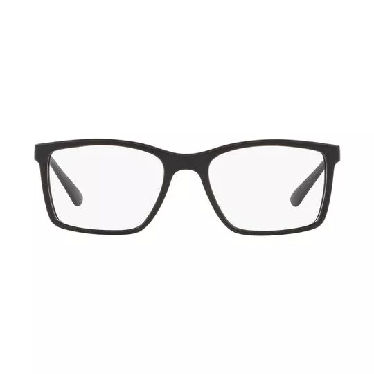 Armação Retangular Para Óculos De Grau- Preta- Jean Monnier