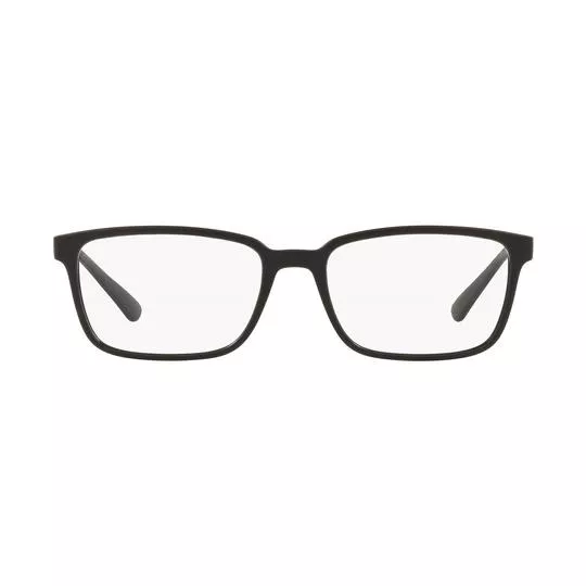 Armação Retangular Para Óculos De Grau- Preta- Jean Monnier