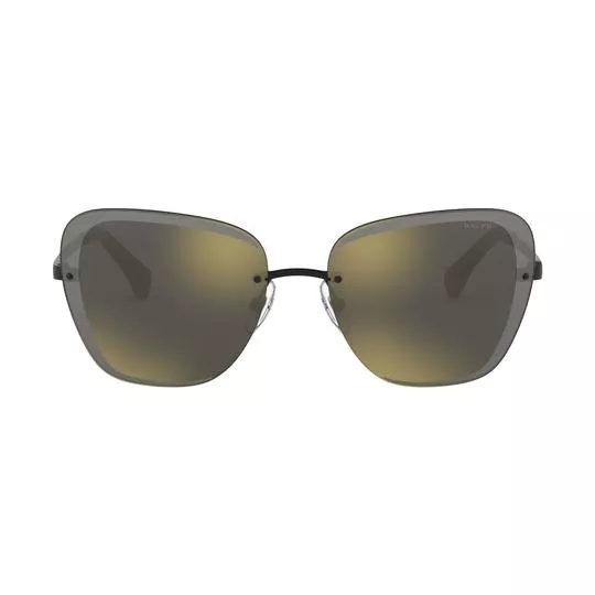 Óculos De Sol Gatinho- Cinza Escuro & Preto- Ralph