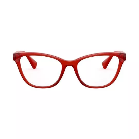 Armação Gatinho Para Óculos De Grau- Vermelha- Ralph
