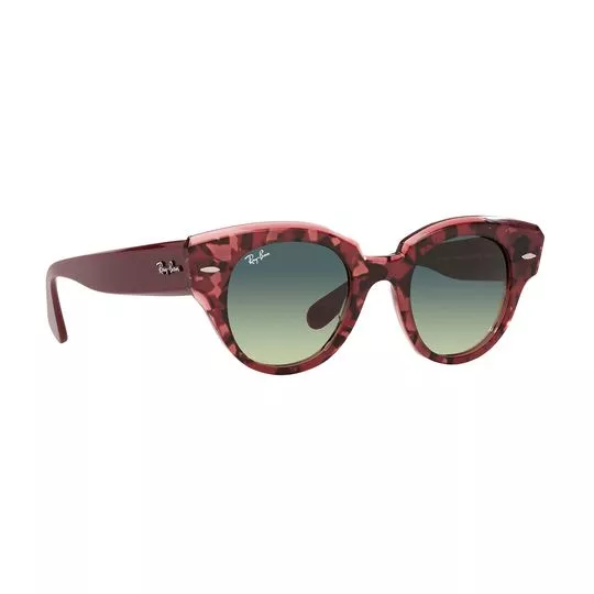Óculos De Sol Redondo- Marrom & Marrom Escuro- Ray Ban