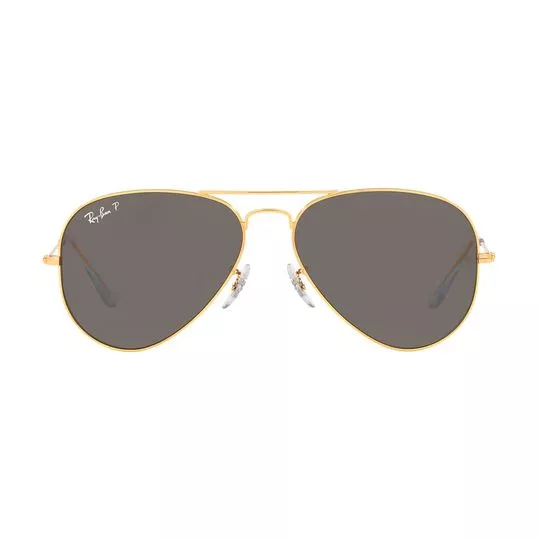 Óculos De Sol Aviador- Dourado & Preto- Ray Ban