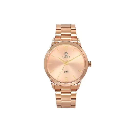 Relógio Analógico TG30003- Rosê Gold- Tuguir