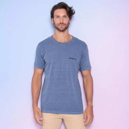 Camiseta Mr. Kitsch®- Azul Marinho & Preta
