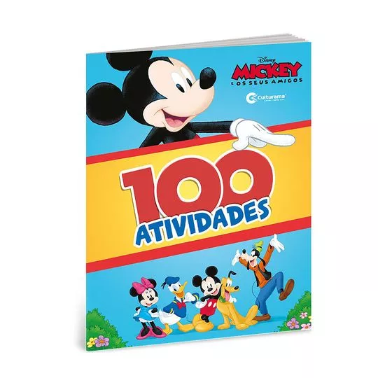 100 Atividades Mickey E Seus Amigos- 27x20x0,4cm- Culturama