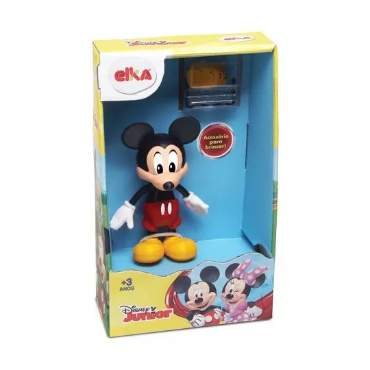 Boneco Mickey® Com Acessórios- 22x13x6,5cm- Elka