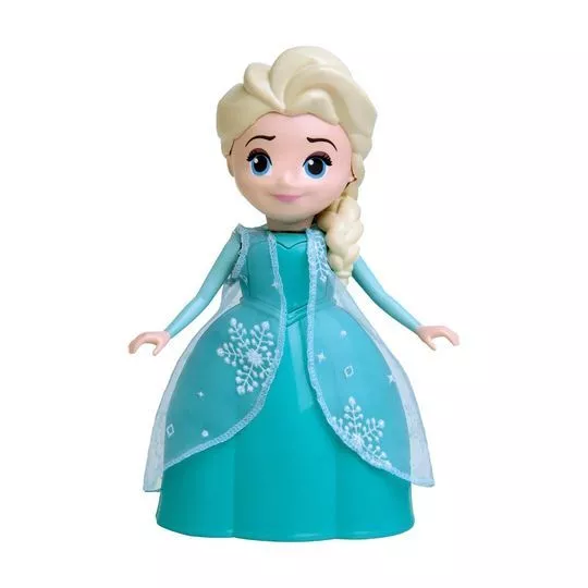 Boneca Elsa® Com Som- Azul Claro & Off White- 31,5x25x11,5cm- Elka