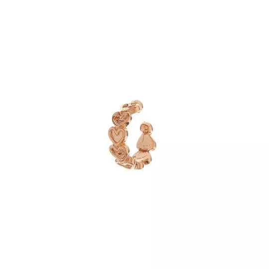 Piercing Banhado A Ouro- Dourado & Rosa Claro- 1x1cm