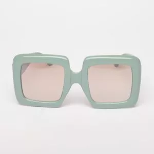 Óculos De Sol Quadrado<BR>- Verde Água<BR>- Planet Girls