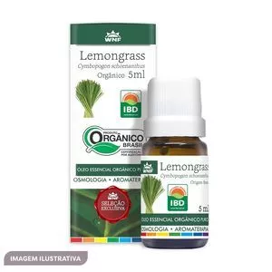 Óleo Essencial Orgânico Puro<BR>- Lemongrass<BR>- 5ml<BR>- WNF