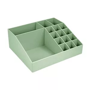 Organizador Multiuso<BR>- Verde<BR>- 7,5x20x17,5cm<BR>- Jacki Design