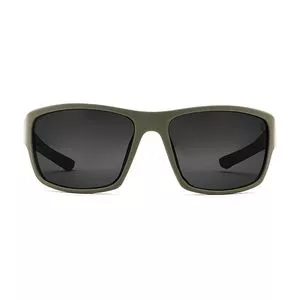 Óculos De Sol Retangular<BR>- Verde Militar & Preto