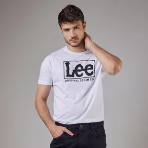 Camiseta Lee®<BR>- Branca & Preta