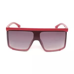 Óculos De Sol Mascara<BR>- Vermelho & Marrom