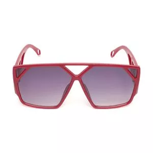 Óculos De Sol Mascara<BR>- Vermelho & Roxo