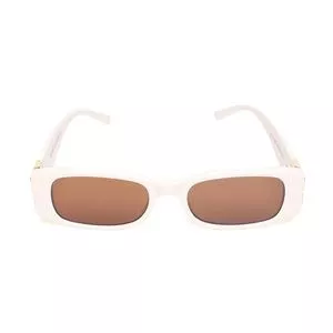 Óculos De Sol Retangular<BR>- Off White