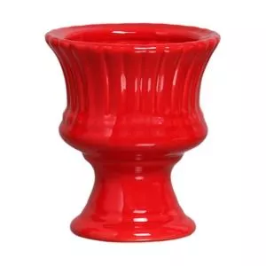Taça Frisos<BR>- Vermelha<BR>- 11xØ9,5cm