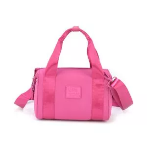 Bolsa De Mão Com Tag<BR>- Pink<BR>- 50x50x35cm