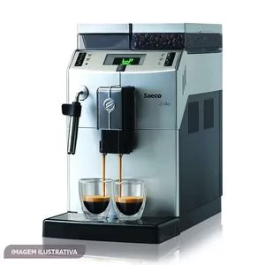 Cafeteira Expresso Automática OCS Lirika Plus<BR>- Prateada & Preta<BR>- 50x50x30cm<BR>- 110V<BR>- 1400W<BR>- Saeco