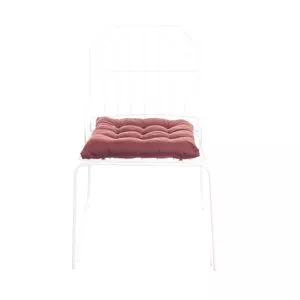 Cadeira Atenas<BR>- Branca & Marrom<BR>- 81x57,5x54,5cm<BR>- Metaltru