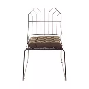 Cadeira Atenas<BR>- Preta & Verde Militar<BR>- 81x57,5x54,5cm<BR>- Metaltru