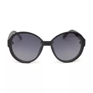 Óculos De Sol Arredondado<BR>- Preto<BR>- Polo Wear