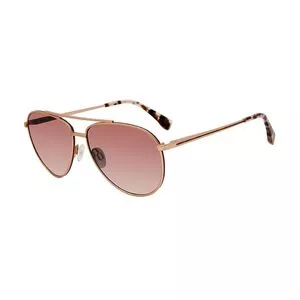 Óculos De Sol Aviador<BR>- Marrom Claro & Dourado<BR>- Gap Eyewear