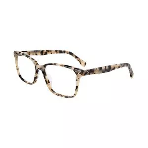 Armação Retangular Para Óculos De Grau<BR>- Bege Claro & Preta<BR>- Gap Eyewear
