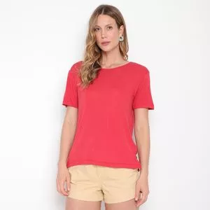 Camiseta Com Brilho<br /> - Vermelha<BR>- Ecatex