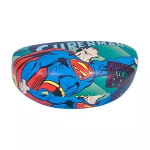 Caixa Para Óculos Superman®<BR>- Azul & Vermelha<BR>- 7x16x7,5cm<BR>- BTC Decor