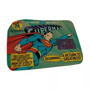 Tapete Superman®<BR>- Verde & Azul<BR>- 70x45cm<BR>- BTC Decor