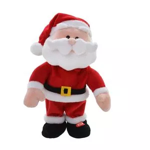 Papai Noel Decorativo<BR>- Vermelho & Branco<BR>- 34,5x18x13cm<BR>- Espressione-Christmas