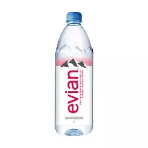 Água Mineral Sem Gás Evian<BR>- 1L<BR>- Interfood