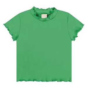 Blusa Ripple Canelada<BR>- Verde<BR>- Kamylus
