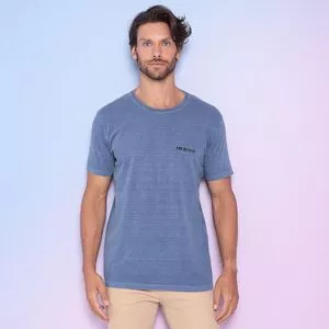 Camiseta Mr.Kitsch®<BR>- Azul Marinho & Preta