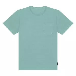 Camiseta Com Bolso<br /> - Verde Água