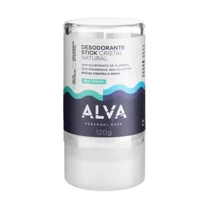 Desodorante Stick Cristal Natural<BR>- 120g<BR>- Alva Personal Care