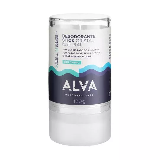 Desodorante Stick Cristal Natural- 120g- Alva Personal Care