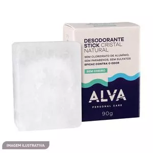 Desodorante Stone Cristal Natural<BR>- 90g<BR>- Alva Personal Care