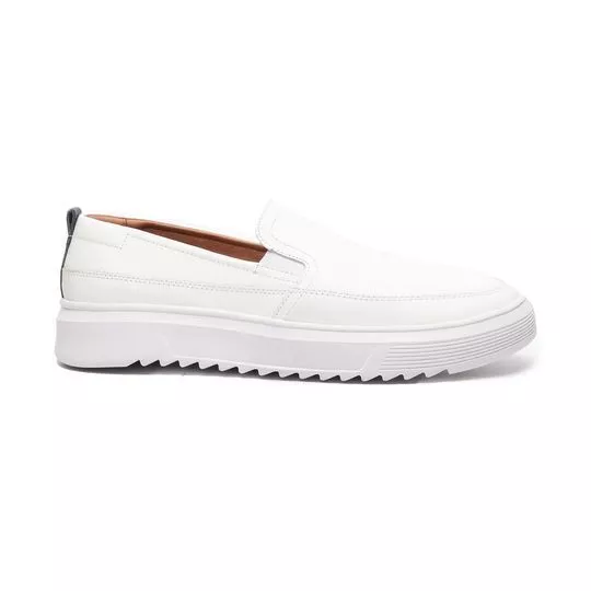 Slip On Com Recortes - Branco - KB Shoes