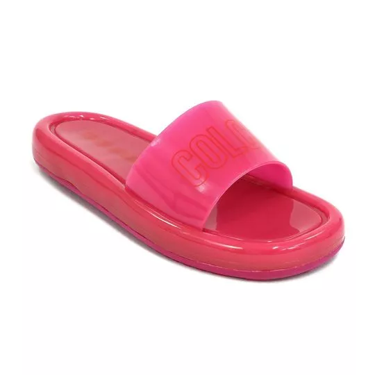 Slide Colcci®- Pink & Vermelho- Colcci