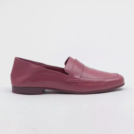 Loafer Com Recortes - Rosa Escuro - Sonho dos pés