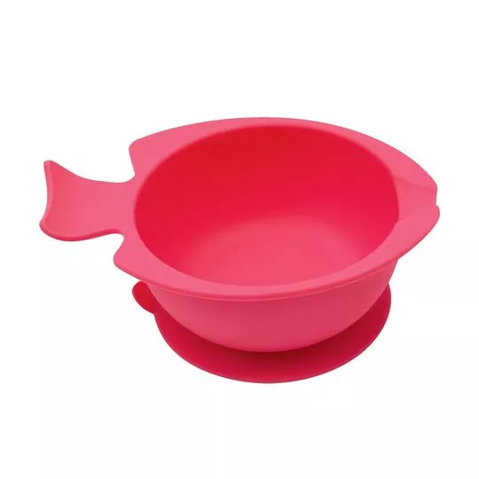 Bowl Com Ventosa - Pink - 190ml - Buba
