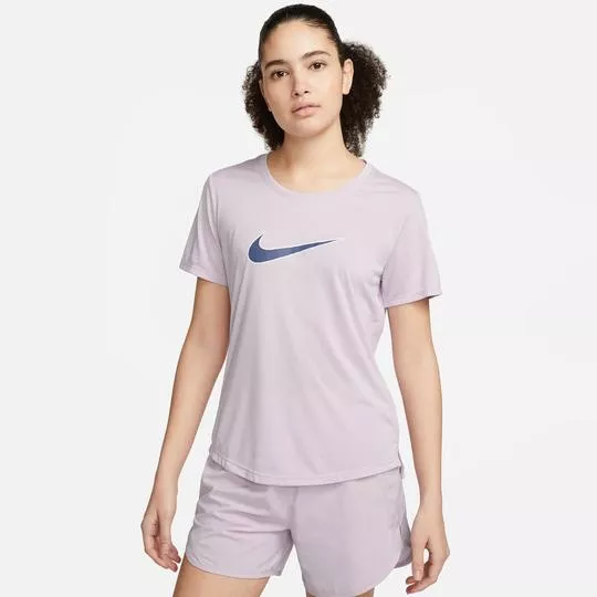 Camiseta Nike- Lilás & Azul Turquesa