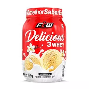 Delicious 3 Whey<BR>- Baunilha<BR>- 900g<BR>- Fitoway