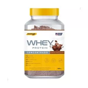 Whey Protein Concentrado<BR>- Chocolate<BR>- 900g<BR>- Ahead Sports