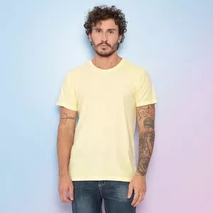 Camiseta OPRK Com Bordado<BR>- Amarelo Claro
