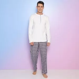 Pijama Xadrez<BR>- Branco & Preto